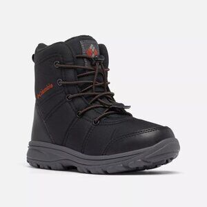 Columbia Youth Boys Girls 6 Black Fairbank Omni-heat Insulated Winter Snow Boots
